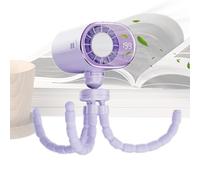 Holdes Ventilo Truck, Ventilador de 199 velocidades, diseño pulpo con pantalla LED, pinza de coche orientable 360 grados con carga tipo C, para adultos, verano, viaje, camping, exterior, dormitorio