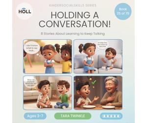 Holding a Conversation | A Social Story for Kids | KinderSocialSkills: Teaching Back-and-Forth Talking to Ages 3-7 Through Story - ask questions and listen