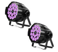 HOLDLAMP 2PCS 18 LED Luz de escenario, iluminación de escenario LED de 200W Foco 4 en 1 RGBW con DMX-4/8CH para fiestas, discotecas, bares, fiestas familiares iglesias