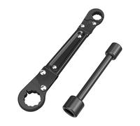 Holdly Herramientas de fontanería, juego de llaves de parada de ángulo, llave angular profesional para fontaneros para instalar topes de ángulo de compresión y quitar anillos de compresión