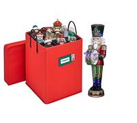 HOLDN’ STORAGE Caja de Almacenamiento Coleccionable de Cascanueces y Figuras navideñas, almacena hasta 9, Adornos, Velas y más