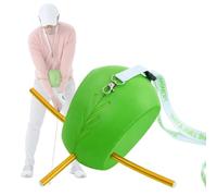HoldOneLight Ayuda de entrenamiento de swing de golf mejorada con cordón para el cuello, bola de entrenamiento de golf con cabeza de varilla de alineación para mecánica de swing adecuada