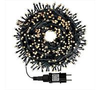 HoldOneLight -Led-Cluster Lichterkette-Strombetetriebte-Deko para interior y exterior, jardín, árbol de Navidad (blanco cálido, 300 LED 6 m de largo)