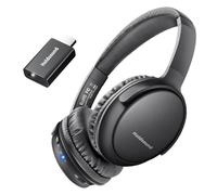 Holdsound Auriculares Inalámbricos para TV, Auriculares para TV para Personas Mayores con Transmisor USB, Plug and Play, Sin Retraso de Audio, Ligeros y Cómodos, Rango de Conexión de 50 m, 20 Horas