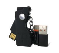 HOLDTAG Funda para Yubikey con Llavero y Adaptadores compatible con YubiKey 5 NFC y 5C NFC, Case Yubico Tipo C y Tipo A, Cover y Carcasa Protectora (No Incluye Llave Autenticación de Seguridad)