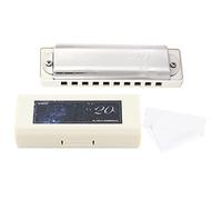 Hole Harmonica, C Key 20 Tone Blues Harmonica 10-Hole 20D Phosphor Bronze Reed Acero Inoxidable Sheel Plate Instrumento Profesional Para Amantes De La Música(negro)