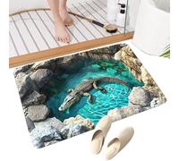 Hole Illusion Rug - 80x50x1cm Puddle Print Carpet,Gentle Cushioning Puddle Print Hole Rug Illusion Design,for Indoor, Outdoor, Home, Living Room, Kitchen, Garden, Workplace, Shower, Tub, Toilet,