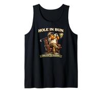 Hole in Bun Vintage Hot Dog Maestro de la Parrilla Regalo Camiseta sin Mangas