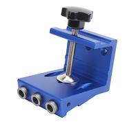 Hole Jig Aluminum Alloy Woodworking Industrial Supplies Processing Board Thickness 10mm-35mm (Azul)