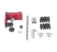 Hole Jig Kit Pocket Dowel Hole Jig System Set, Herramienta para Carpintería de Aleación de Aluminio, Guías de Ángulo para Uniones, Accesorio para Enchufes de 3/8 Pulgada -
