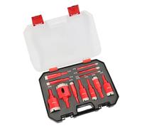 Hole Kits, Anti Slip Porcelain Granite Hole Saw Kit with Storage Case 7.87x5.91 Inches, Tool Set for Home Renovation, Wall Repair, Electrical Wiring, Drainage Pipe Installation