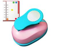 Hole Punch - Manual Heavy Duty Crafting Tools - Round Square Postage Hole Puncher Tool | for Home Classroom Scrapbook Card Journal Notebook Photo Ticket
