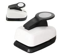 Hole Punch - Round Metal Material Embossing Puncher | DIY Cutters For Business Scrapbook And Greeting Cards | For School Classroom Office Planner Envelope Invitation Paper Use