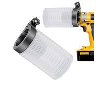 Hole Saw Dust Catcher - Detachable Drill Dust Collector Box | Electric Drill Protective Cover | Masonry Concrete Drywall Dusts Control Tool | For Electrician Workshop Job Site Cleanup Solution