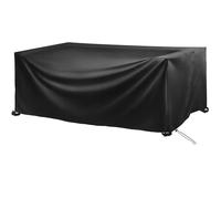HOLEILUCK Funda Mesa Jardin Impermeable 80x60x55cm Anti-UV Cubierta Mesa Exterior Funda para Muebles de Jardín Exterior para Muebles de Exterior sillas mesas Varios tamaños 420D Rectangular