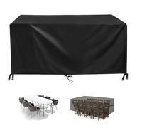 HOLEILUCK Fundas para Conjunto de Muebles de Mesa de Jardín 85x75x70cm Funda para Muebles de Exterior-Fundas para Muebles de Jardín Impermeables Resistentes al Viento-Fundas para Conjunto de Muebles