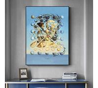 HOLEILUCK Pintura famosa Salvador Dali Galatea Esferas Pintura al óleo Impresiones en lienzo Sin marco Arte de la pared para la sala de estar Decoración del hogar 80x150cm/31x59in Sin marco