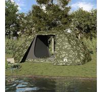 Holepyr Carpa de pesca verde oliva de poliéster y fibra de vidrio x x, tienda de campaña portátil con estructura estable y resistente a los rayos UV para exteriores, trekking y senderismo