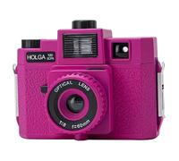 Holga 120GCFN Pink Lomo - Cámara de película de formato medio con lente de vidrio y flash