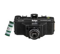 Holga 120N Set negro, cámara panorámica de formato medio Pan 6x12 incl. película B+W