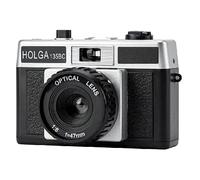 Holga 135BC Black Silver Lomo - Cámara de película de 35 mm con efecto de esquina negra