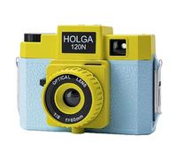 Holga Lente de plástico para cámara de película Lomo de formato medio 120N azul/amarillo