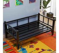 HOLGVE Cama for Mascotas Iron Art, Cama elevada con diseño Fuera del Suelo, sofá Cama for Mascotas de Varios tamaños, for Perros pequeños y Grandes, Cama Interior Negra for Mascotas(47.2x25.5x13.7in/1