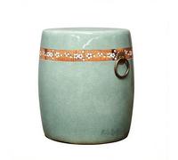 HOLGVE Taburete de Cerámica Chino for Tambor, Taburete Esmaltado, Multifuncional Pequeño for Tambor, Mesa Auxiliar, Soporte for Macetero for Sala de Estar, Balcón y Jardín