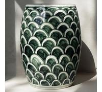 HOLGVE Taburetes Decorativos de Cerámica for Jardín, Mesa Auxiliar de Cerámica, Decoración Interior y Exterior, Taburete for Plantas, para Solárium, Sala de Estar, Patio