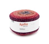 HOLI de Katia en ovillos de 200 gramos y 660 metros. (502 - Rojo-Teja-Negro)