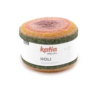 HOLI de Katia en ovillos de 200 gramos y 660 metros. (504 - Caqui-Naranja-Rosa)