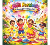 Holi Festival Coloring Book For Kids