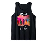 Holi Festival India Recuerdo Turístico Mumbai Delhi Kerala Goa Camiseta sin Mangas