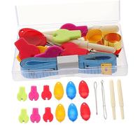 Holibanna 1 Caja Kit de Enhebradores de Agujas Portátil con Cuchilla Herramienta Diy para Coser y Bordar Accesorios para Manualidades Fácil y Compacto Color