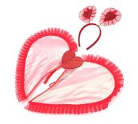 Holibanna 1 Juego alas de amor Alas LED para adultos. accesorios para disfraz de ángel alas de para niñas hallowen haloween ala del ángel ala de hadas para niñas pequeñas paño rojo