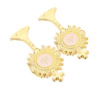 Holibanna 1 Juego Broche Del Santo Grial Broche Para Mujer Pin De Celebración Extensor De Máscara Alfileres De Ropa Cuello Clips De Broche Decoración De Ropa Aleación De Zinc Golden 2 Piezas