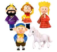 Holibanna 1 Juego Estatua Miniatura de PVC Pilgrimage To The West Decoración Miniatura Adornos de Escritorio de Goku