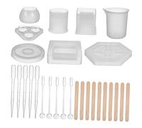 Holibanna 1 Juego Moldes de Silicona para Resina Epóxica de Herramientas Diy para Creación de Posavasos y Ceniceros Moldes de Resistente y Flexible