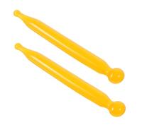 Holibanna 1 Juego Palo De Tendón Facial Esculpiendo Cuerpo Acupresion Shoulder Massager Foot Massager Barra De Masaje De Acupuntura Resina Guasha Varilla De Masaje Guasha Yellow 2 Piezas