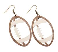 Holibanna 1 Par De Pendientes De Madera Con Punta Plegable Juguete Con Pasador Reversible Globos Alambre De Parafina Kit De Poste Para Tierra Adornos Con Soporte Taza Gomitas Para