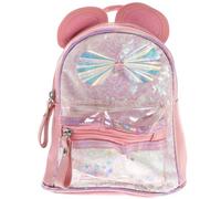 Holibanna 1 Pc Mochila de Lentejuelas Linda Mochila Mochilas para niñas Mochila de Gato para niñas Mochila de Ocio Mochila Informal Mochila Gato Casual Bolso Libro Viajar PU Rosa