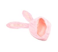 Holibanna 1 Pc tocados de conejo accesorios de conejillo de indias sombrero de cosplay de conejo sombreros para gorro con orejas de conejo sombreros de disfraz de conejito Felpa rosa