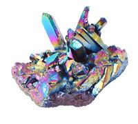 Holibanna 1 Pieza Adornos de clúster de cristal escritorio irregular mineral y cristales decoración de cristales decoración del hogar Cristales Naturales Colorful