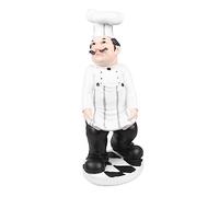 Holibanna 1 Pieza Adornos de Modelo de Chef Miniatura decoración del hogar Delantales para cocinar viviendo pequeño decoración para la Cocina Estatua de Chef para la Cocina
