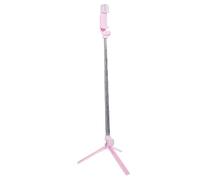 Holibanna 1 Pieza Selfie Stick con Luz de Relleno y para Móvil Soporte Estable y Flexible para Grabación y Transmisión para Fotografías y Vlogging Color Rosa