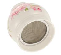 Holibanna 1 Pieza taza de raspado herramienta para quemar conos de moxa lata de raspado de moxibustión tarro de guasha quemador de moxa portátil olla de masaje cerámica rosa