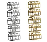 Holibanna 10 Piezas Caja Transparente para Dulces de Unidades Diseño Creativo con Mini Cofre Europeo para Bodas y Portador de Alimentos Compacto y Decorativo