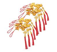Holibanna 10 Piezas Colgantes Decorativos para Año Chino Ornamentos de Bonsái con Diseño Festivo y Colores Brillantes Ligeros y Resistentes para Decoración Interior y Exterior de Suerte y
