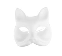 Holibanna 10 piezas Máscara de Fiesta Blanco para Pintar de Máscaras de Halloween DIY Accesorios de Disfraz de Cosplay Adultos
