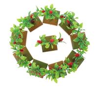 Holibanna 10 Piezas Modelo de Árbol Frutal Decorativo Árbol Modelo de PVC Compacto de Fina Elaboración para Escena de Jardín y Mesa de Arena Adorno Paisajístico Estilo Varios Estilos